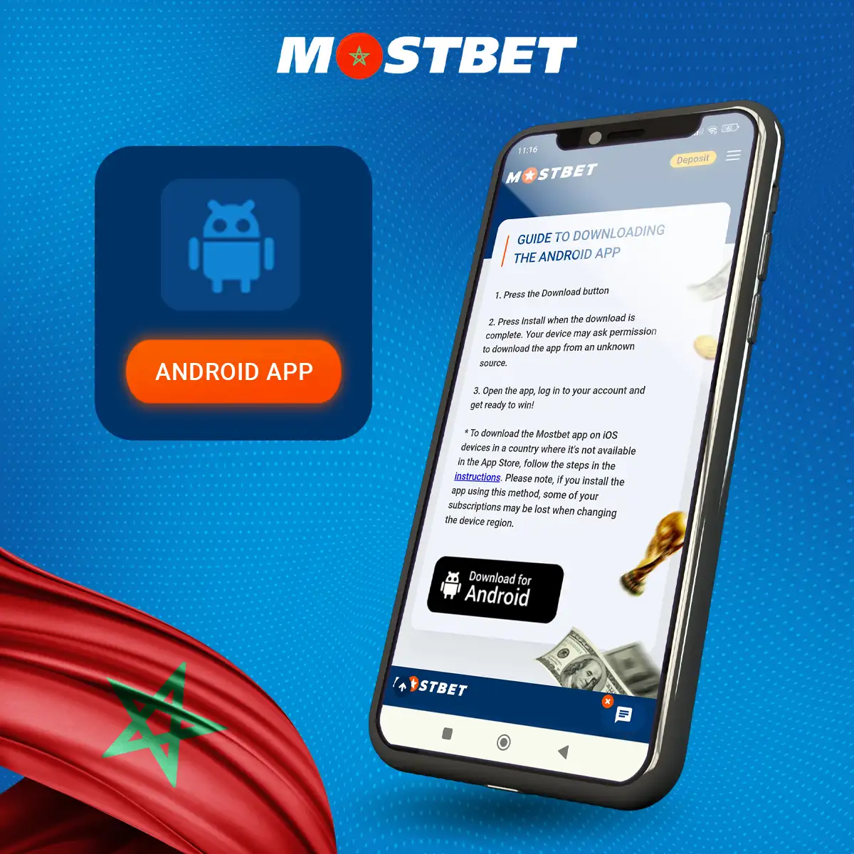 كيفية تنزيل وتثبيت تطبيق Mostbet للجوال على نظام Android